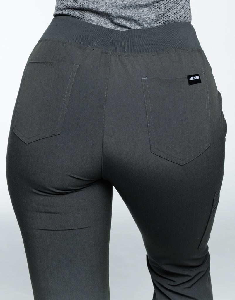Essential Flare Scrub Pants - Asphalt