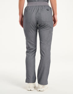 Essential Multi-Pocket Scrub Pants - Heather Grey