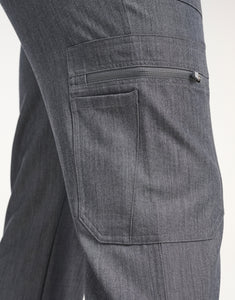 Essential Multi-Pocket Scrub Pants - Heather Grey