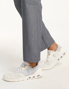 Essential Multi-Pocket Scrub Pants - Heather Grey