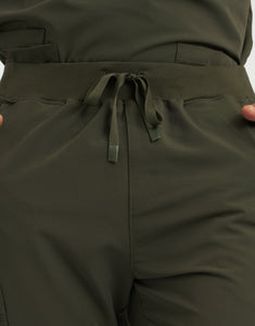 Essential Jogger Scrub Pants - Khaki Green
