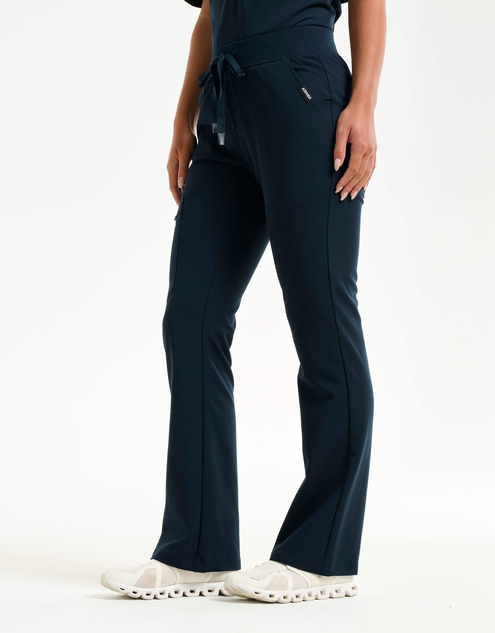 Essential Flare Scrub Pants - Midnight Navy