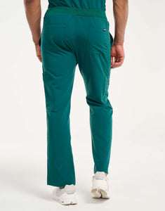 Essential Multi-Pocket Scrub Pants - Harbour Green