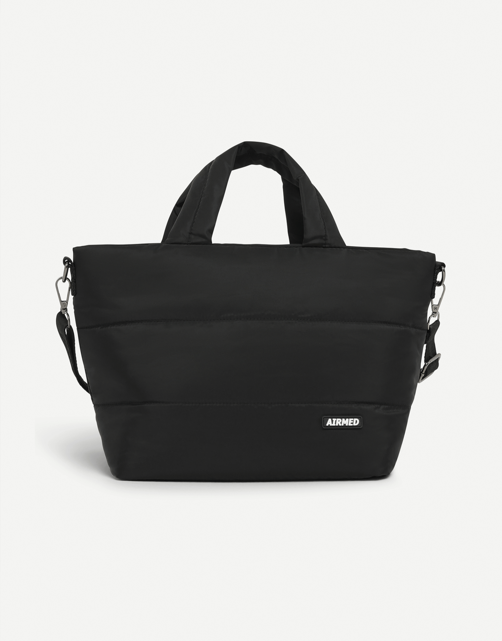 Mini Puffer Tote Bag - Black