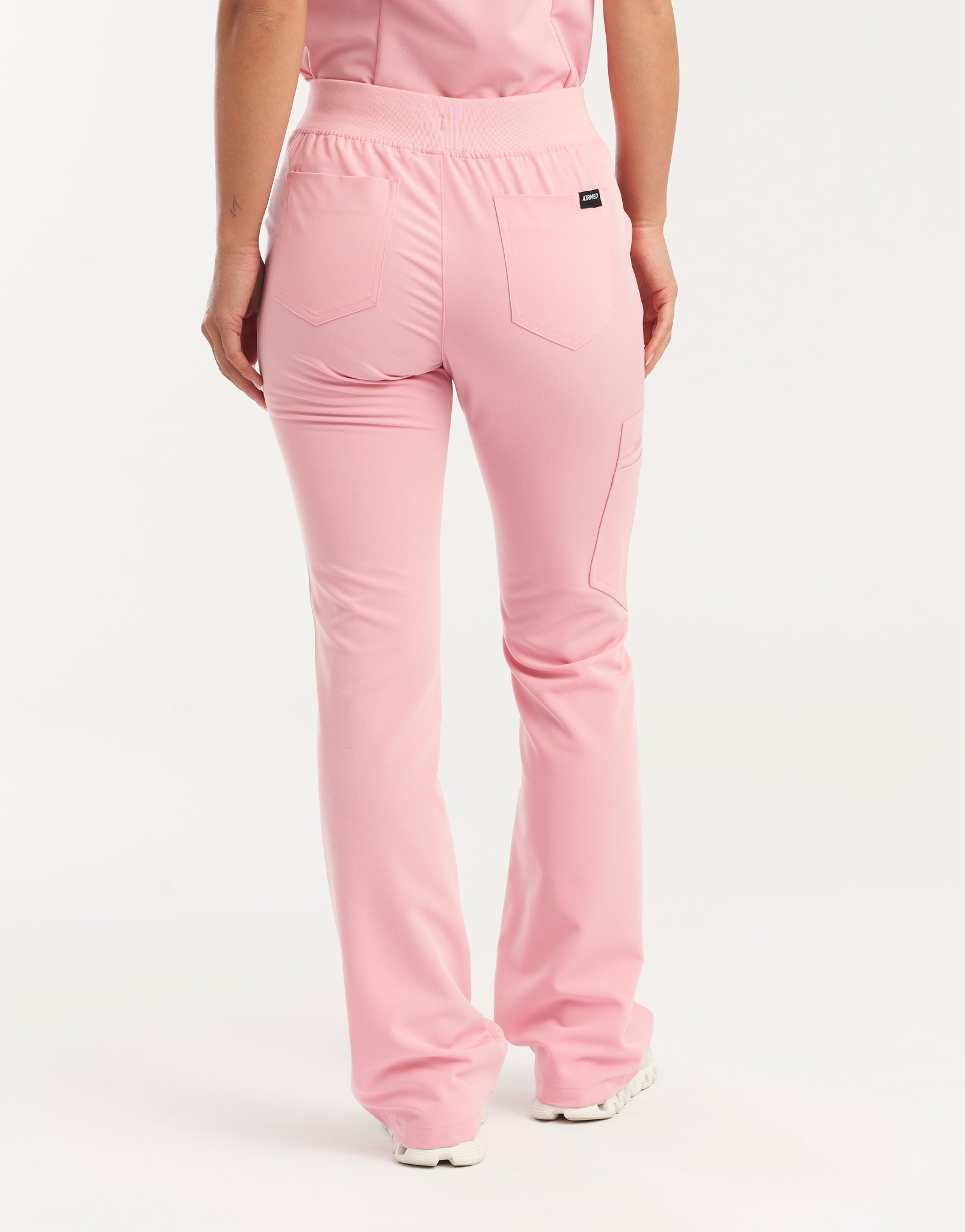 Essential Flare Scrub Pants - Musk Pink