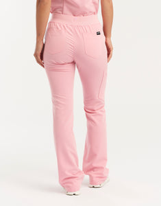 Essential Flare Scrub Pants - Musk Pink