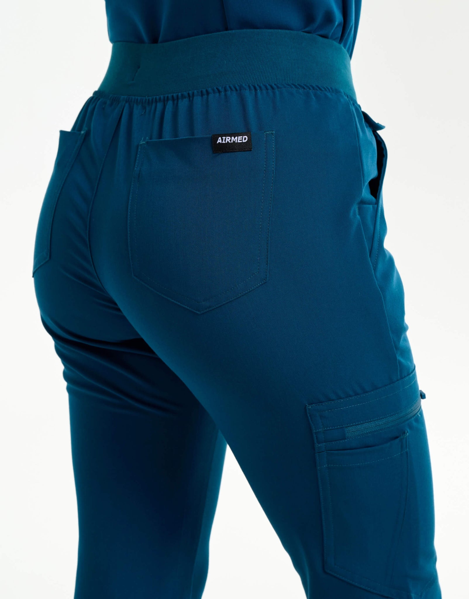 Essential Flare Scrub Pants - Gibraltar Blue