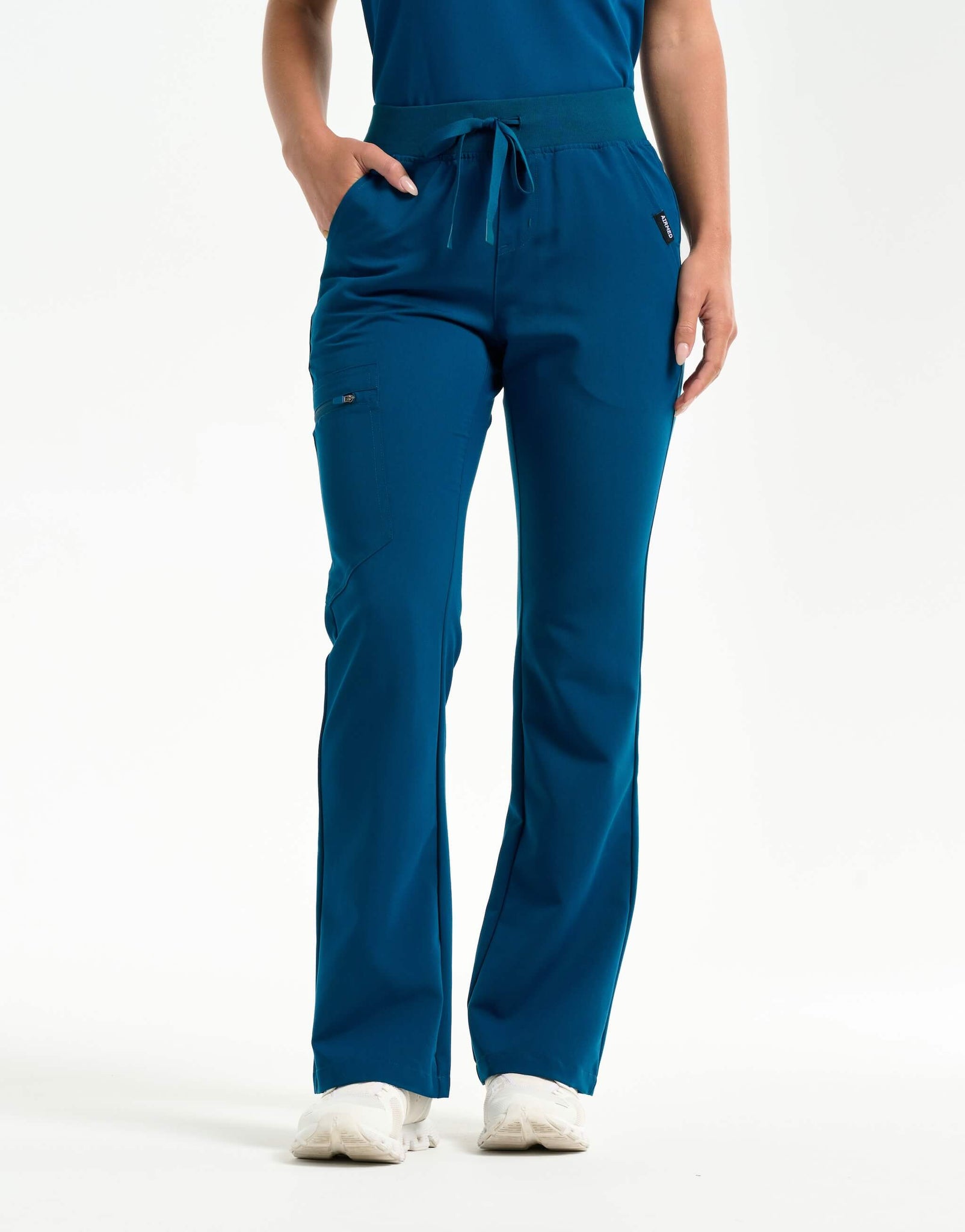 Essential Flare Scrub Pants - Gibraltar Blue