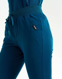 Essential Flare Scrub Pants - Gibraltar Blue