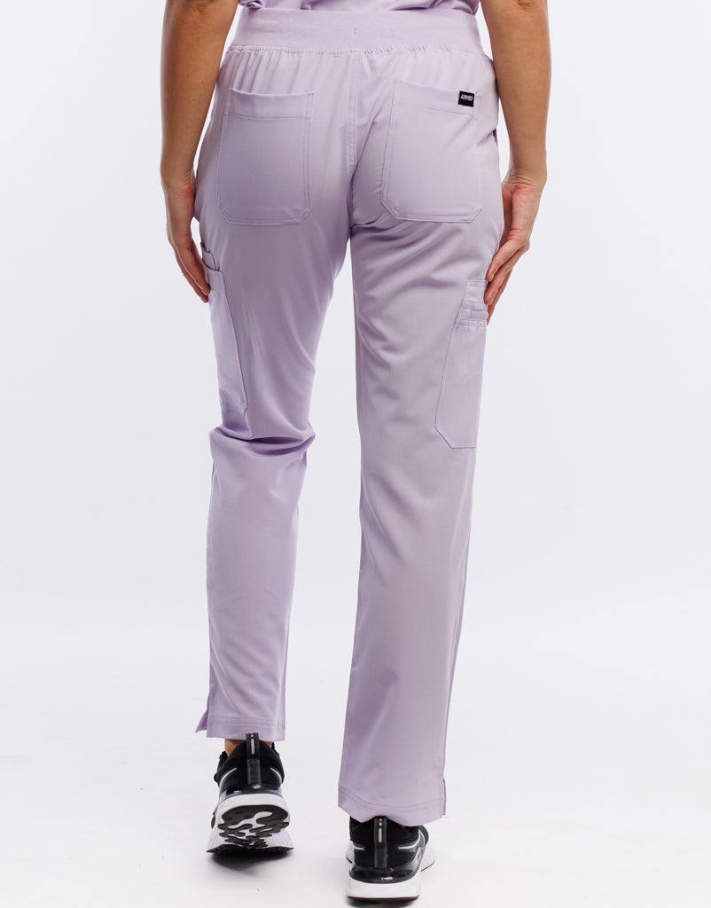 Essential Multi-Pocket Scrub Pants - Pastel Lilac