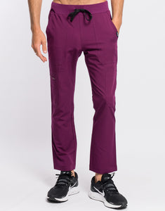 Essential Multi-Pocket Scrub Pants - Purple
